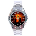 Ninja Sunset Stainless Steel Analogue Watch