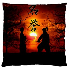 Ninja Sunset Large Cushion Case (Two Sides) from ArtsNow.com Front