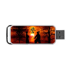 Ninja Sunset Portable USB Flash (Two Sides) from ArtsNow.com Front