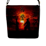 Ninja Sunset Flap Closure Messenger Bag (L)