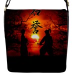 Ninja Sunset Flap Closure Messenger Bag (S)