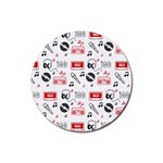 Music Is My Life Rubber Coaster (Round)