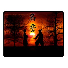 Ninja Sunset Double Sided Fleece Blanket (Small) from ArtsNow.com 45 x34  Blanket Front