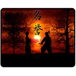 Ninja Sunset Double Sided Fleece Blanket (Medium)