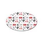 Music Is My Life Sticker Oval (100 pack)