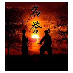 Ninja Sunset Drawstring Pouch (Large) from ArtsNow.com Back