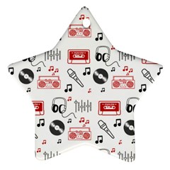 Music Is My Life Star Ornament (Two Sides) from ArtsNow.com Front