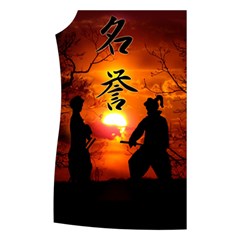 Ninja Sunset Women s Button Up Vest from ArtsNow.com Front Right