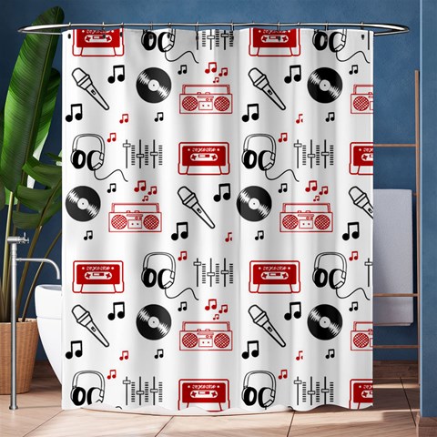 Music Is My Life Shower Curtain 60  x 72  (Medium) from ArtsNow.com 60 x72  Curtain