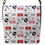 Music Is My Life Flap Closure Messenger Bag (S)