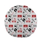 Music Is My Life Standard 15  Premium Flano Round Cushion 