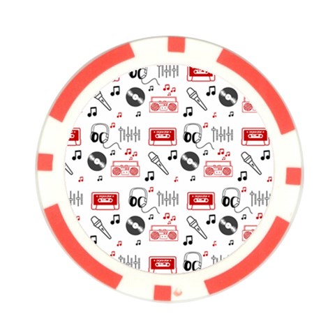 Music Is My Life Poker Chip Card Guard from ArtsNow.com Front