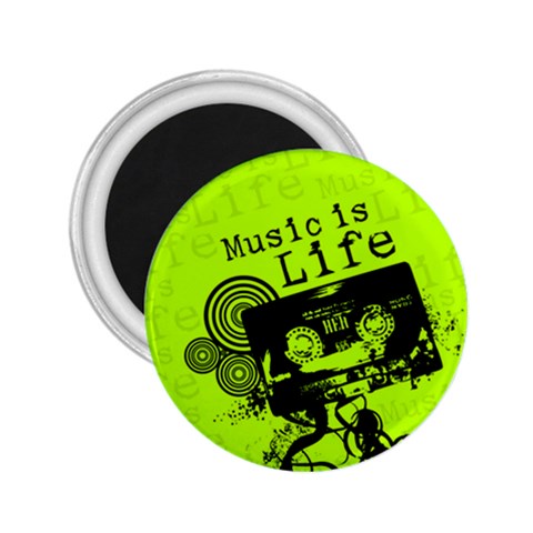 Music Is Life 2.25  Magnet from ArtsNow.com Front