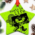 Music Is Life Ornament (Star)