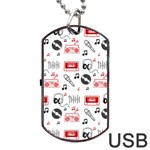 Music Is My Life Dog Tag USB Flash (Two Sides)