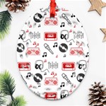 Music Is My Life Oval Filigree Ornament (Two Sides)
