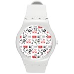 Music Is My Life Round Plastic Sport Watch (M)