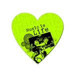 Music Is Life Magnet (Heart)