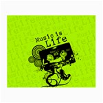 Music Is Life Small Glasses Cloth