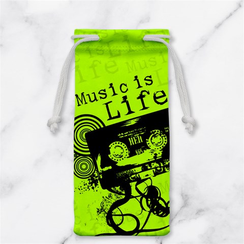Music Is Life Jewelry Bag from ArtsNow.com Front
