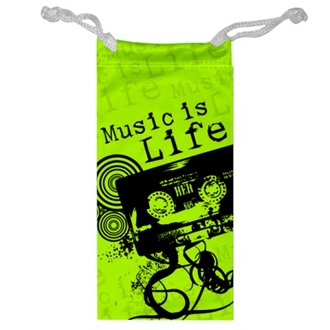 Music Is Life Jewelry Bag from ArtsNow.com Front