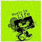 Music Is Life Canvas 20  x 20 