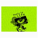 Music Is Life Large Glasses Cloth (2 Sides)