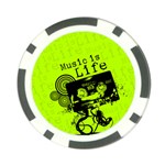 Music Is Life Poker Chip Card Guard