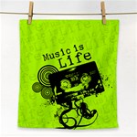 Music Is Life Face Towel