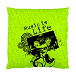 Music Is Life Standard Cushion Case (Two Sides)