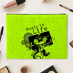 Music Is Life Cosmetic Bag (XL) from ArtsNow.com Back