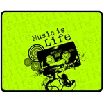 Music Is Life Fleece Blanket (Medium)