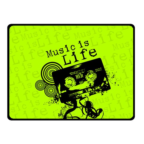 Music Is Life Fleece Blanket (Small) from ArtsNow.com 50 x40  Blanket Front
