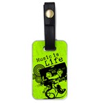 Music Is Life Luggage Tag (one side)