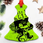 Music Is Life Christmas Tree Ornament (Two Sides)