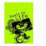 Music Is Life Small Garden Flag (Two Sides)