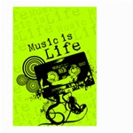 Music Is Life Large Garden Flag (Two Sides)