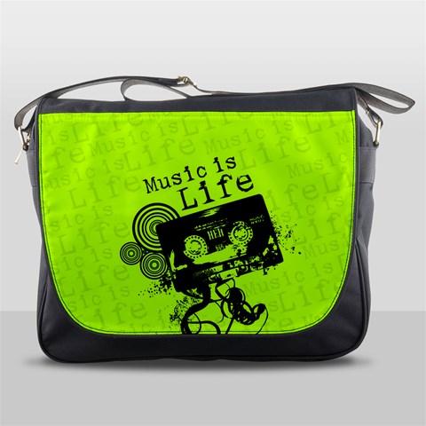 Music Is Life Messenger Bag from ArtsNow.com Front