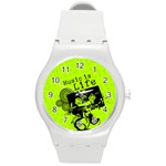 Music Is Life Round Plastic Sport Watch (M)