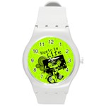 Music Is Life Round Plastic Sport Watch (M)