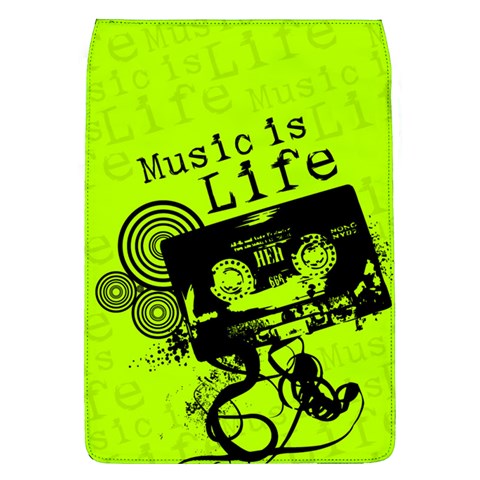 Music Is Life Removable Flap Cover (L) from ArtsNow.com Front