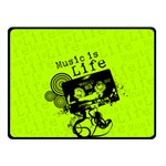 Music Is Life Double Sided Fleece Blanket (Small)