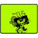 Music Is Life Double Sided Fleece Blanket (Medium)