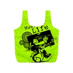 Music Is Life Full Print Recycle Bag (S)