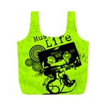 Music Is Life Full Print Recycle Bag (M)