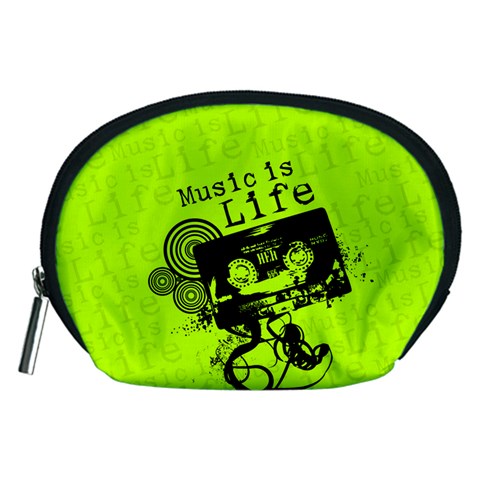 Music Is Life Accessory Pouch (Medium) from ArtsNow.com Front