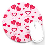 Muah Harts Round Mousepad