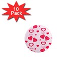 Muah Harts 1  Mini Magnet (10 pack) 