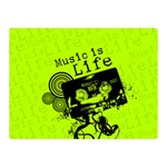 Music Is Life Double Sided Flano Blanket (Mini)