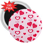 Muah Harts 3  Magnet (100 pack)